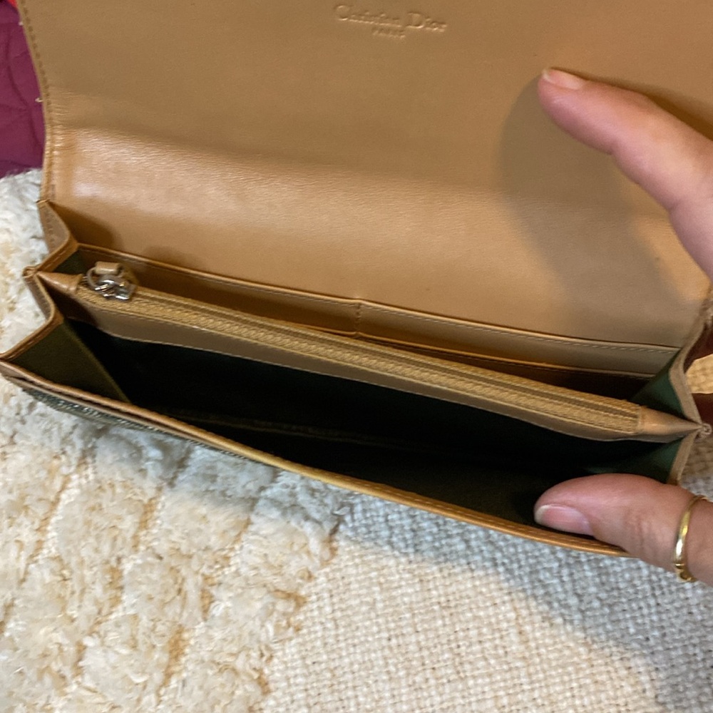 Christian Dior Long Green Trotter Wallet - Picture 3 of 5